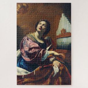 Die heilige Cäcilie von Simon Vouet Puzzle