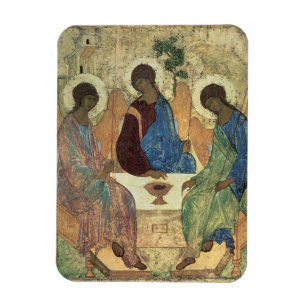 Die Heilige Dreifaltigkeit, 1420s (Tempera auf Magnet