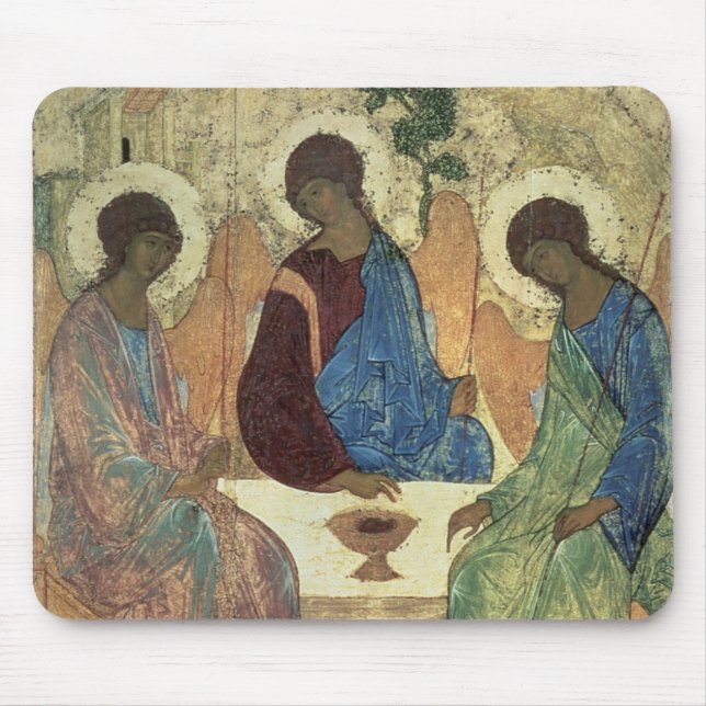 Die Heilige Dreifaltigkeit, 1420s (Tempera auf Mousepad (Vorne)
