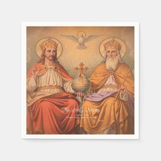 Die Heilige Dreifaltigkeit Serviette (Vorderseite)