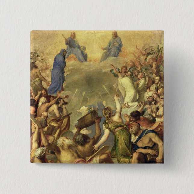Die heilige Dreiheit, 1553/54 (Öl auf Leinwand) Button (Vorderseite)