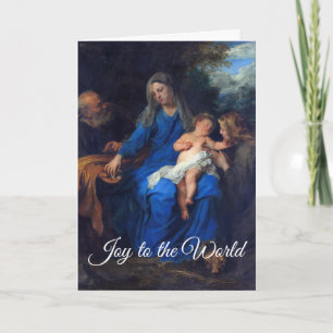Die Heilige Familie Baby Jesus Weihnachtsgrüße Feiertagskarte