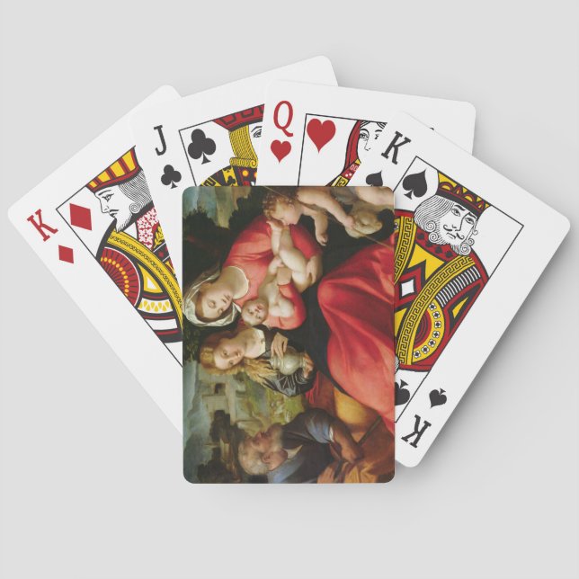 Die heilige Familie, c.1508-12 (Öl auf Leinwand) Spielkarten (Rückseite)