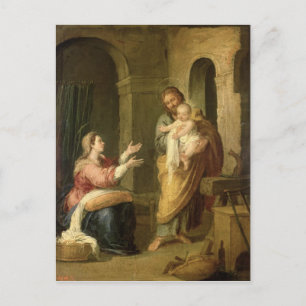 Die Heilige Familie, c.1660-70 Postkarte