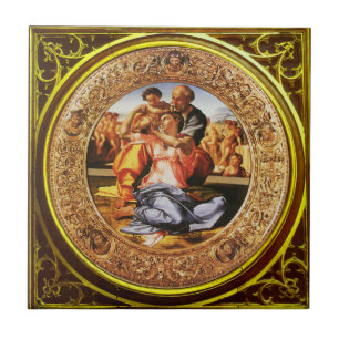 Die heilige Familie. Der Doni Tondo Fliese