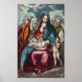 Die Heilige Familie - El Greco, griechisches Kunst Poster