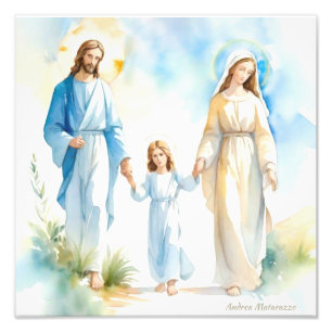Die heilige Familie Fotodruck