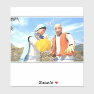 Die Heilige Familie - Geburt Aufkleber