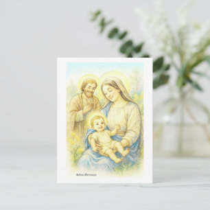 Die Heilige Familie - Geburt Postkarte