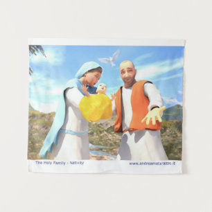 Die Heilige Familie - Geburt Wandteppich