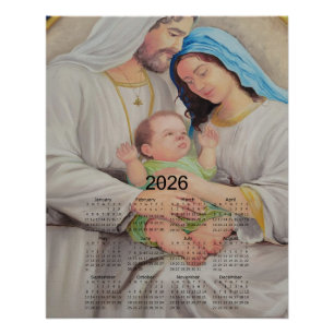Die Heilige Familie: Göttliche Liebe 2026 Kalender Poster