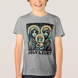 Die Heilige Familie: Heiliges Licht Tri-Blend Shirt