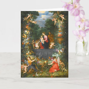 Die heilige Familie, Jan Brueghel Karte