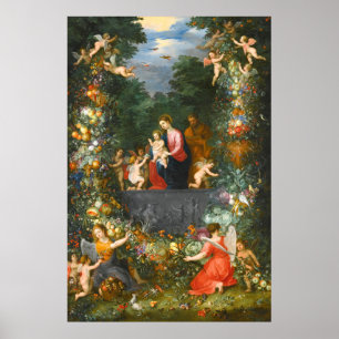 Die Heilige Familie, Jan Brueghel Poster