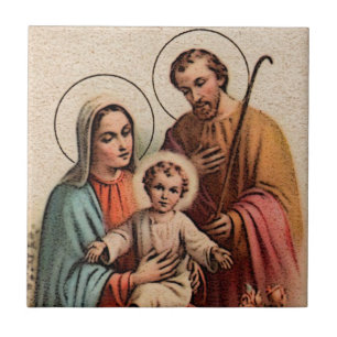 Die heilige Familie - Jesus, Mary und Joseph Fliese