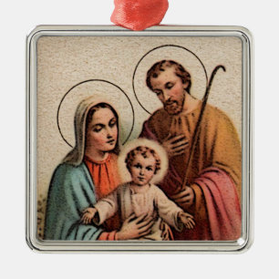 Die heilige Familie - Jesus, Mary und Joseph Ornament Aus Metall