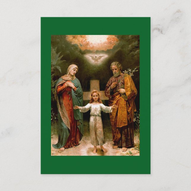  die Heilige Familie Karte (Vorderseite)