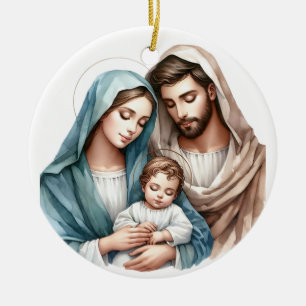 Die Heilige Familie Keramik Ornament