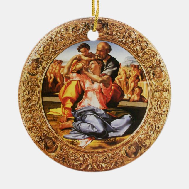 Die heilige Familie Keramik Ornament (Vorne)
