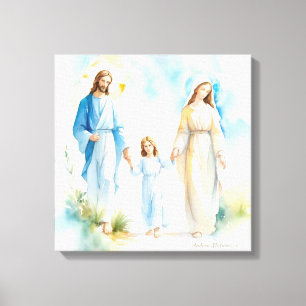 Die Heilige Familie Leinwanddruck
