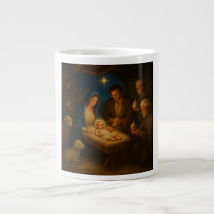 Die Heilige Familie mit 3 Weisen aus dem Morgenlan Jumbo-Tasse
