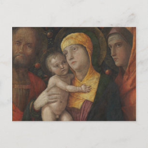 Die heilige Familie mit der Heiligen Maria Magdale Postkarte