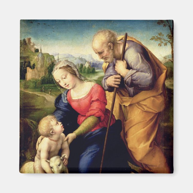Die heilige Familie mit Lamm, 1507 Magnet (Vorne)