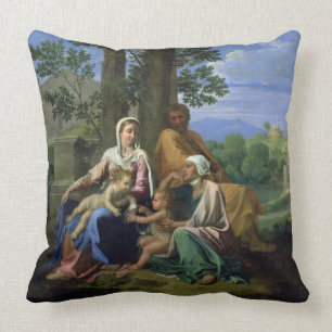 Die heilige Familie mit SS. John, Elizabeth und Kissen