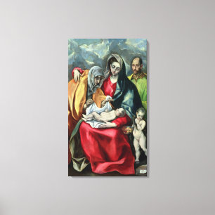 Die heilige Familie mit St.Elizabeth, 1580-85 Leinwanddruck