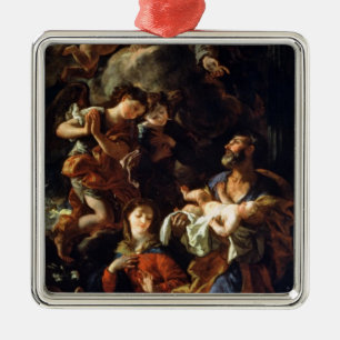 Die heilige Familie (Öl auf Leinwand) Ornament Aus Metall