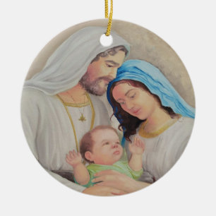 Die Heilige Familie: Porträt der göttlichen Liebe Keramik Ornament