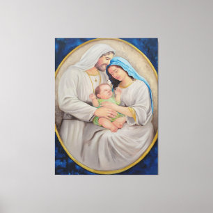 Die Heilige Familie: Porträt der göttlichen Liebe Leinwanddruck