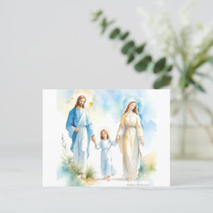 Die heilige Familie Postkarte
