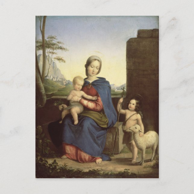 Die heilige Familie Postkarte (Vorderseite)