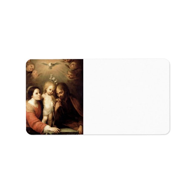 Die heilige Familie Sacrada Familia Adressaufkleber (Vorne)