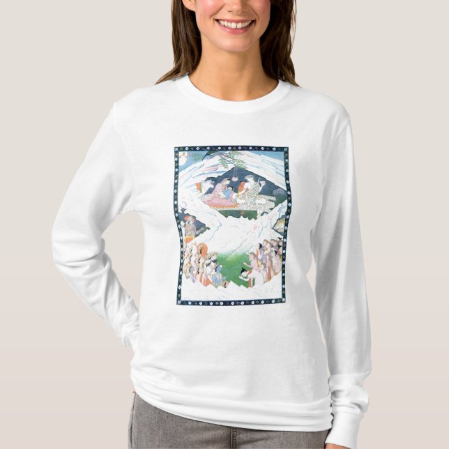 Die heilige Familie von Shiva und von Parvati T-Shirt (Vorderseite)