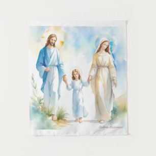 Die heilige Familie Wandteppich