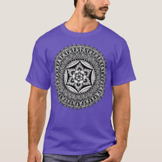 Die heilige Geometrie des Herzens Mandala T-Shirt