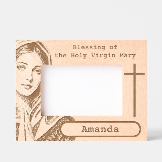 Die heilige Jungfrau Mary Geätzte Rahmen (Vorderseite)