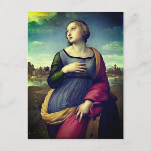 Die heilige Katharina von Alexandrien von Raffael Postkarte