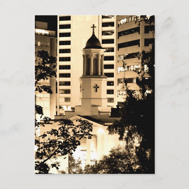 Die heilige Maria der sieben Trauern Postkarte (Vorderseite)