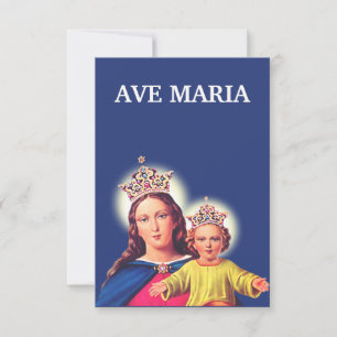 Die Heilige Maria und Jesuskind Andachtsbildchen Dankeskarte