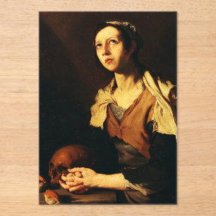 Die Heilige Maria von Ägypten von Jusepe de Ribera Acryleinladungen