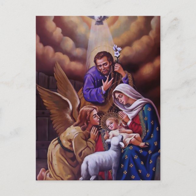 Die heilige Nacht Postkarte (Vorderseite)