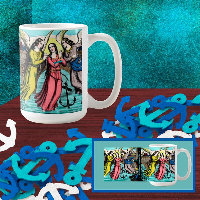 Die Heilige Philomena wird vor dem Ertrinken geret Kaffeetasse (Von Creator hochgeladen)