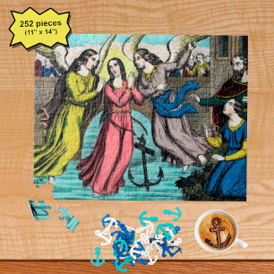 Die Heilige Philomena wird vor dem Ertrinken geret Puzzle