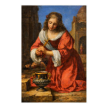 Die Heilige Praxedis von Johannes Vermeer