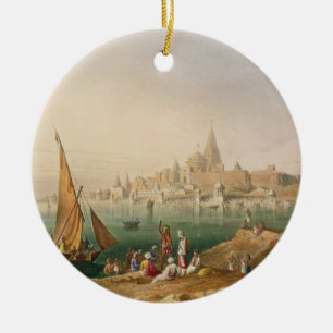 Die heilige Stadt und die Tempel von Dwarka, vom Keramikornament