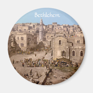 Die heilige Stadt von Bethlehem Magnet