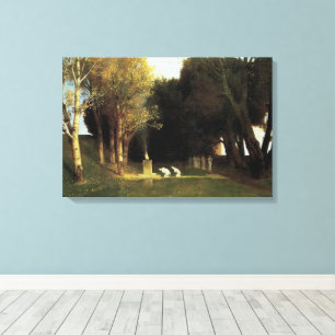Die heilige Tanne von Arnold Böcklin, Vintage Art Leinwanddruck